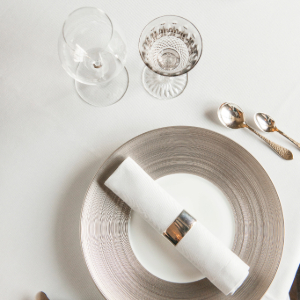 Picture of a set table